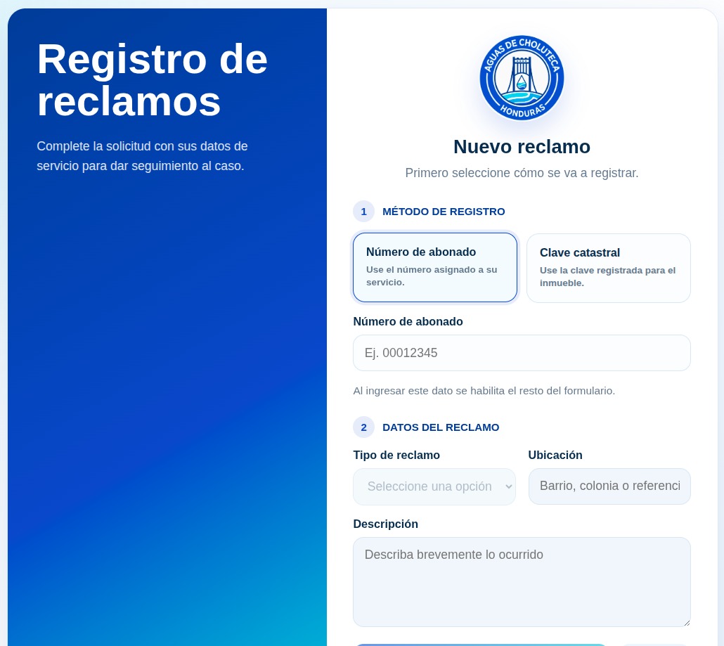 Sistema de reclamos